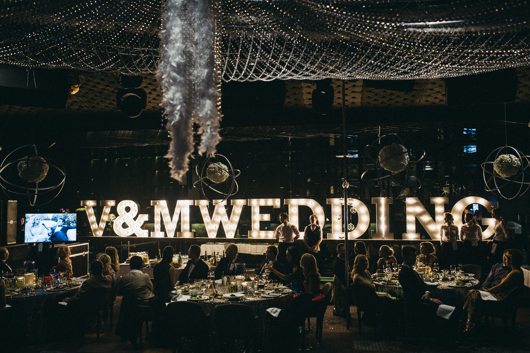 Светящиеся буквы Wedding