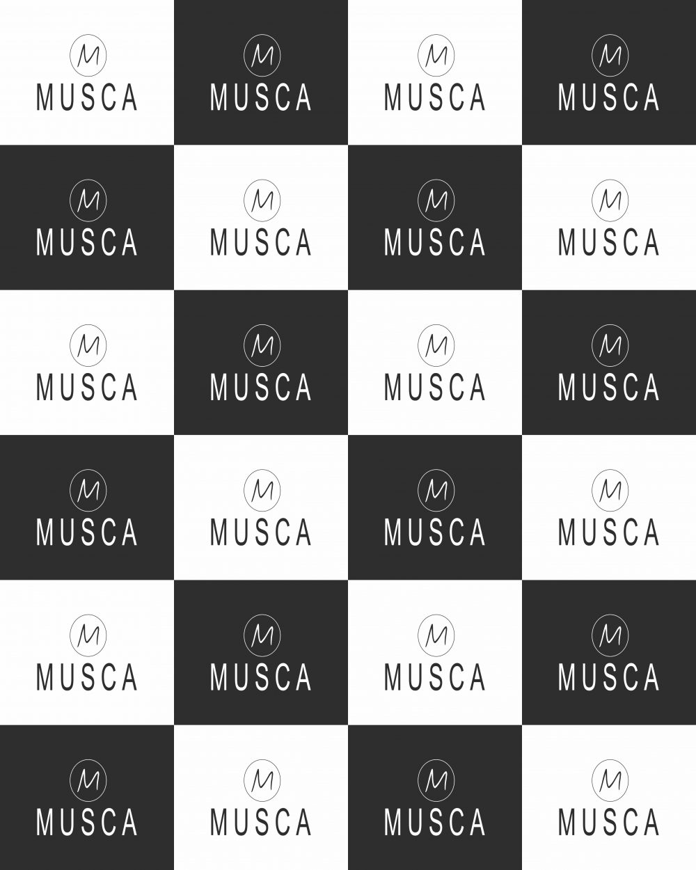 c фирменным лого MUSCA