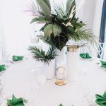 Тропические букеты на свадьбу сервировка стола